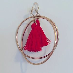 Trio of hoop earrings